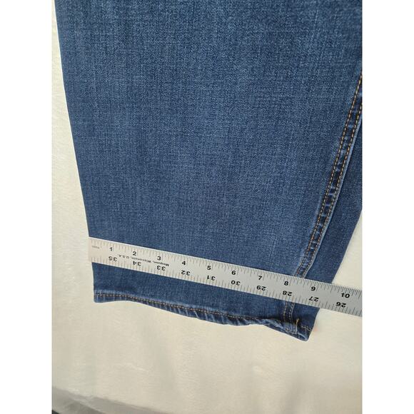 American Eagle Mens 42x32 Jeans Relaxed Straight Dark Wash Denim Pants 0788 - Picture 7 of 11